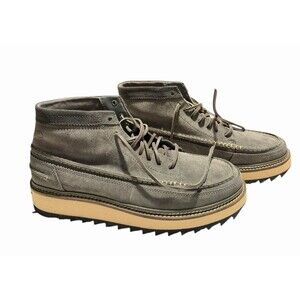 Clarks Mens Clarkhill Mid Grey Oiled Suede Casual Chelsea Sneaker Winter Boot 13